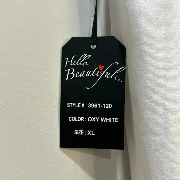 Splash White Crop T-Shirt XL Brand New - Picture 5 of 5